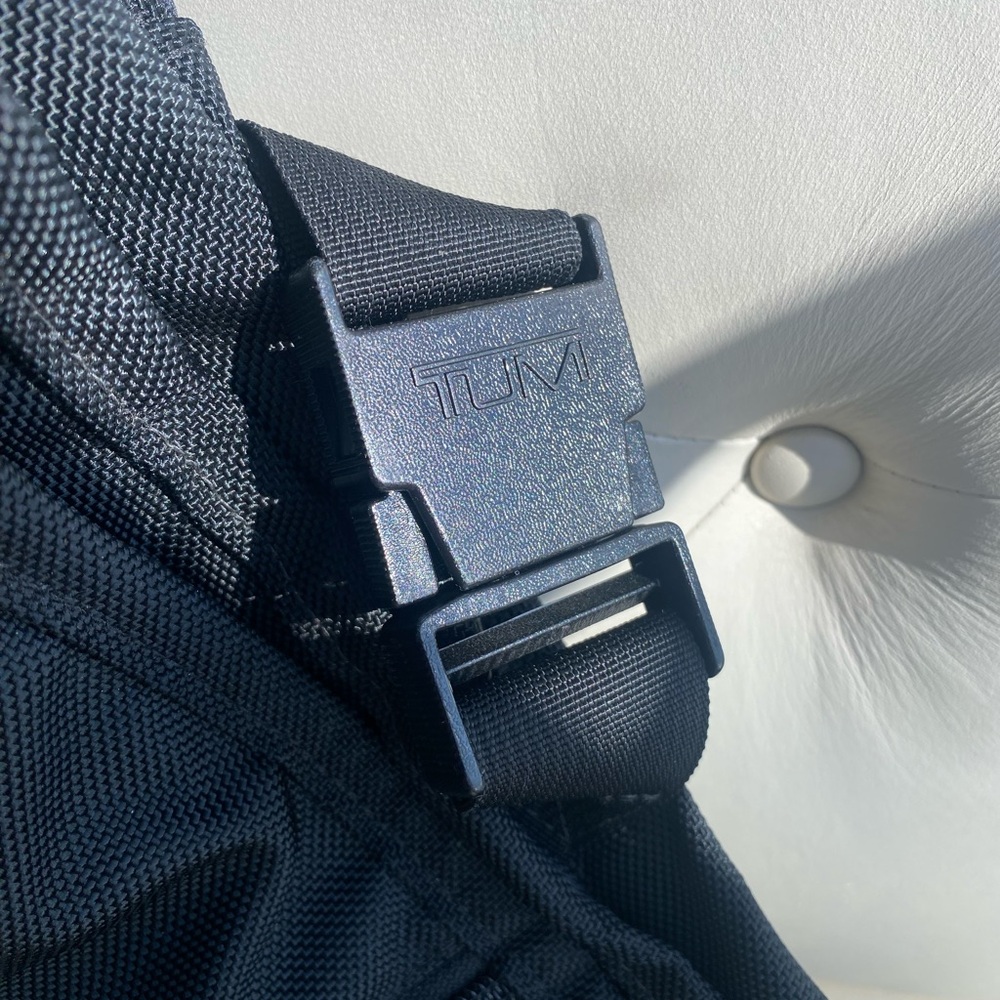 TUMI Black Garment Travel Bag | Classic Ballistic Nylon | Detachable Strap - Picture 7 of 16